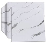 Plaques Murales Adhésives Marbre Noir – 30x30 cm (Lot de 10 – Couvre 0,9 m²)