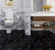 Plaques Murales Adhésives Marbre Noir – 30x30 cm (Lot de 10 – Couvre 0,9 m²)